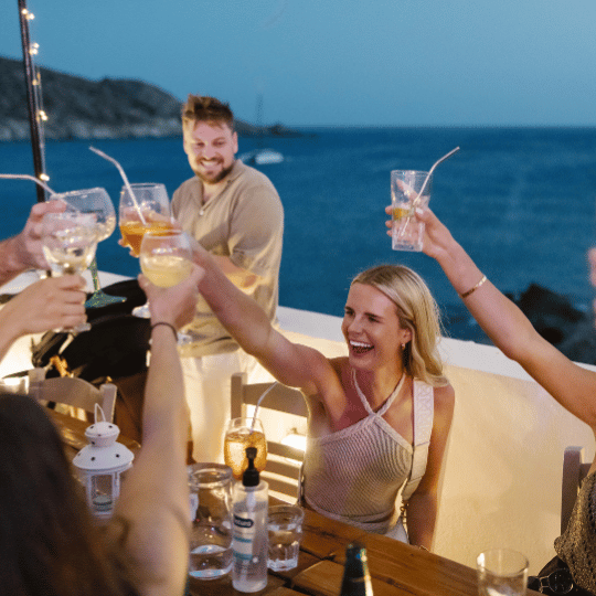 Pre Post Wedding Bride on the balcony of Harmony Ios