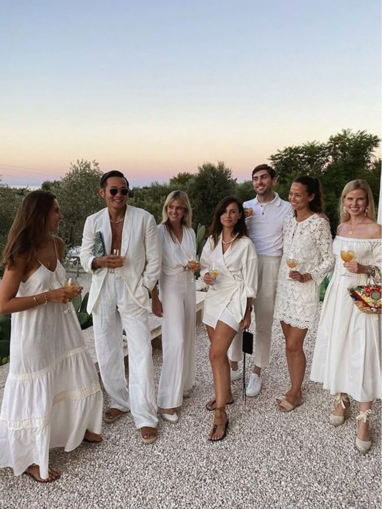 Group of wedding guests