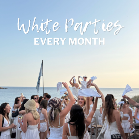 White party even at Harmony Ios, Greece White party in Ios, grrek island must travel. At harmony Ios, bar and restaurant