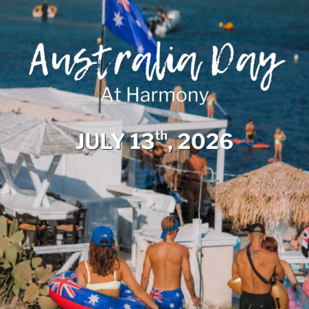 Aussie day at Harmony Ios, 2026 2026 Australia day in Greece. Ios night life events