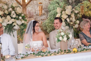Wedding in Greece, Ios island. Wedding decorations and floral design in Greece by a destination wedding planner