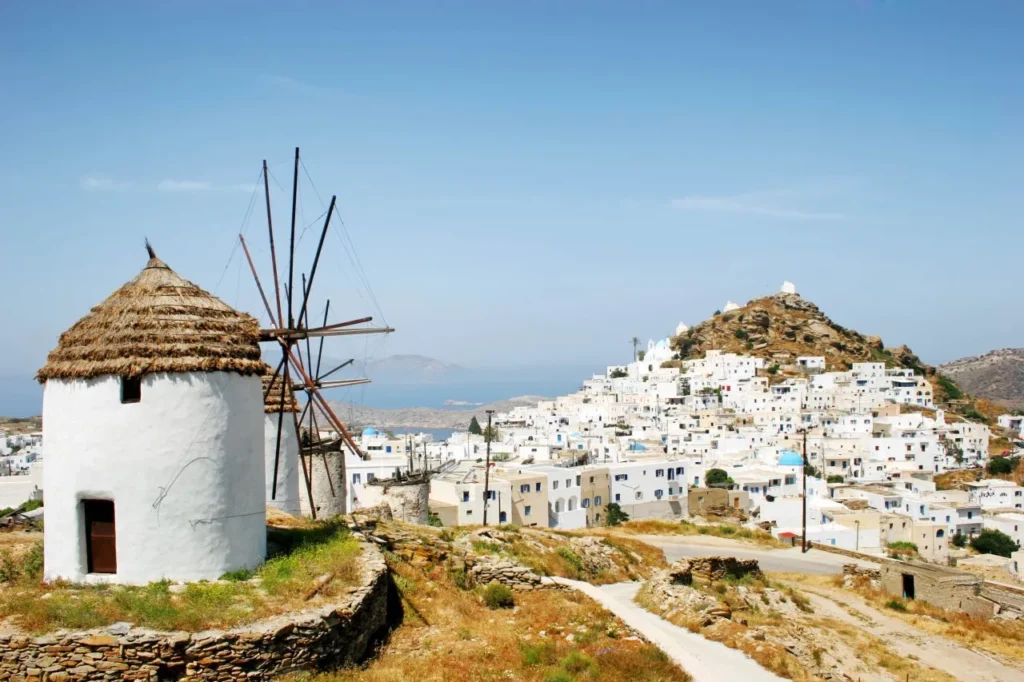 Ios Greece travel guide featuring Mylopotas Beach and the Aegean Sea, exploring whether Ios is worth visiting in 2027
