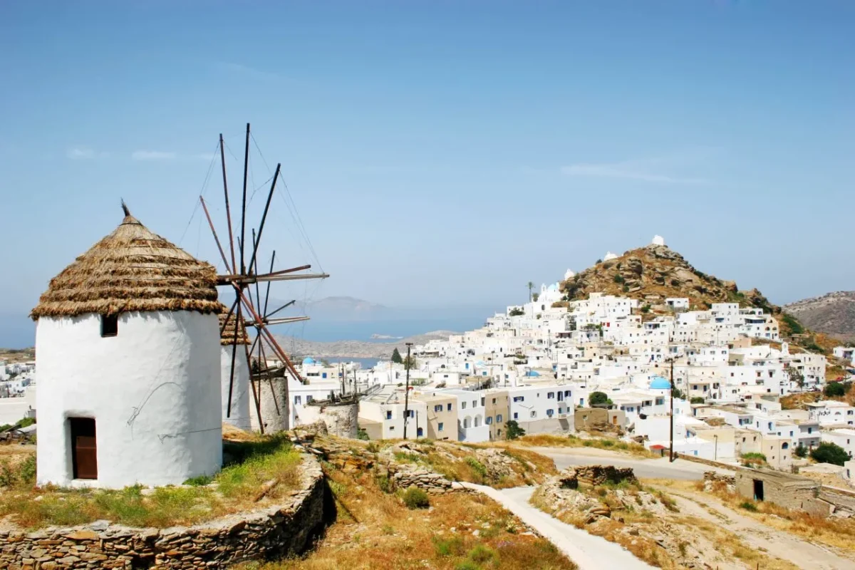 Ios Greece travel guide featuring Mylopotas Beach and the Aegean Sea, exploring whether Ios is worth visiting in 2027